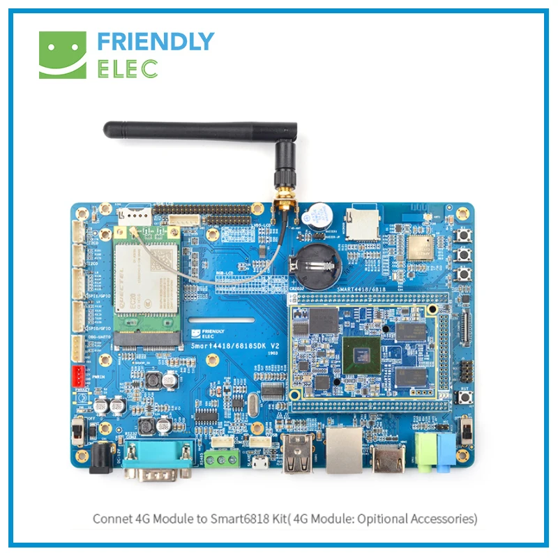 SMART6818SDK(2,0) S5P6818 4,3 '7' 10,1'LVDS LCD 4G 800*480 800*1280 pantalla capacitiva FriendlyELEC - imagen 3
