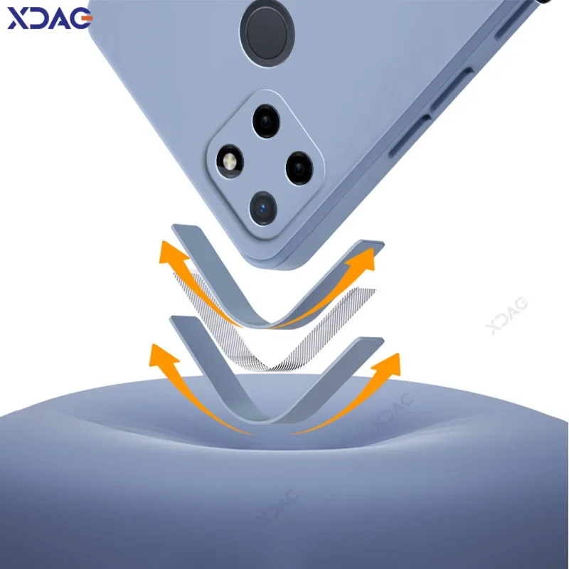 Funda de lujo de doble capa para teléfonos móviles Realme C21Y C25Y protección completa de cámara RealmeC21Y armadura de silicona líquida cuadrada suave - imagen 3