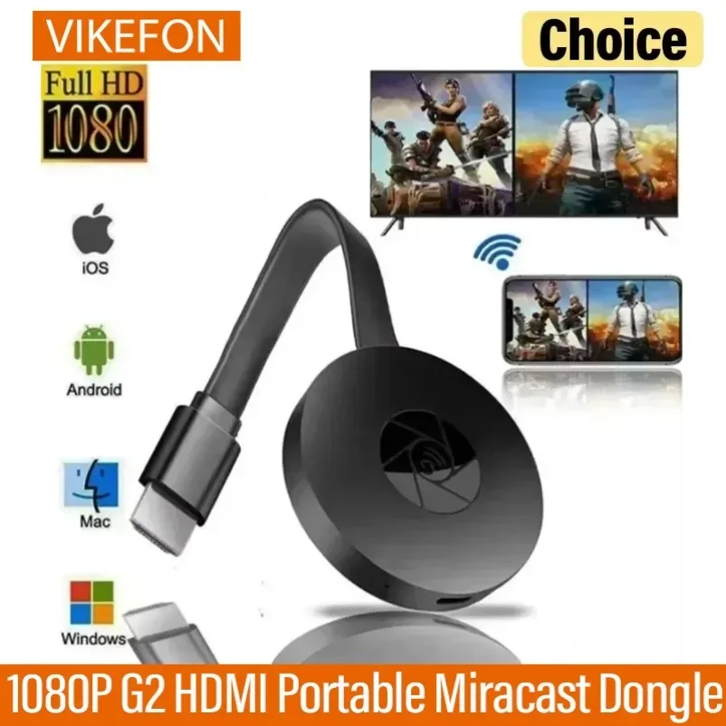 G2 1080P para Wifi Compatible con HDMI MiraScreen Display Anycast Dongle Miracast portátil Compatible con TV Android pantalla de espejo