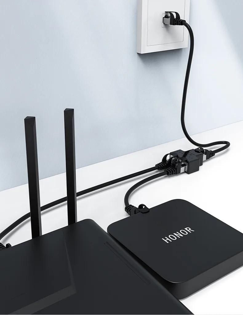 Xintylink rj45 acoplador hembra lan rg rj 45 cat6 cat5e cat5 8p8c stp divisor adaptador de conector de red ethernet blindado rg45 - imagen 4