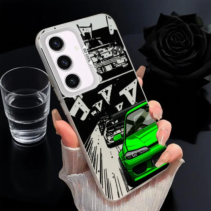 Case for Samsung Galaxy A22 A52 A25 A53 A24 A26 A36 A32 A23 A73 A33 A34 Back Phone Cover Japanese Drift Car - imagen 5
