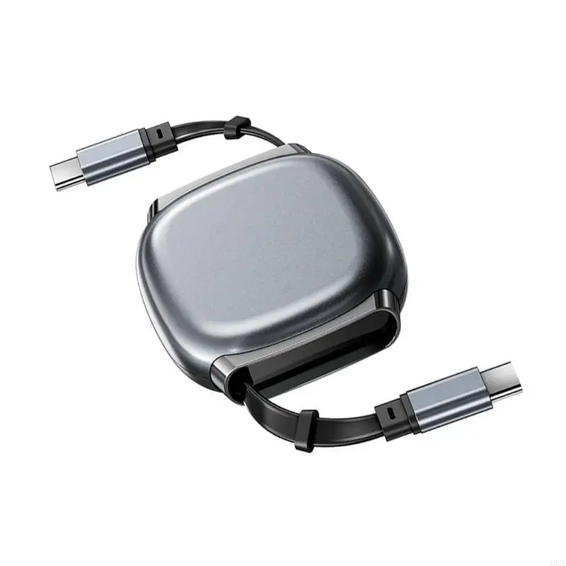 Cable carga USB C estirable 462E Tecnología bloqueo magnético carga rápida 240W Más 50000 ciclos curvatura - imagen 2