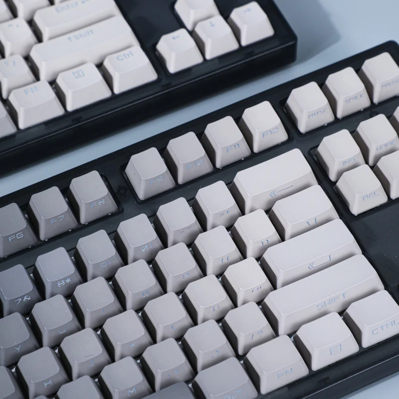 Polar Day PLUS Keycaps OEM perfil minimalista gris gradiente Keycaps MAC Side Top PBT retroiluminado Keycap para teclado MX - imagen 4