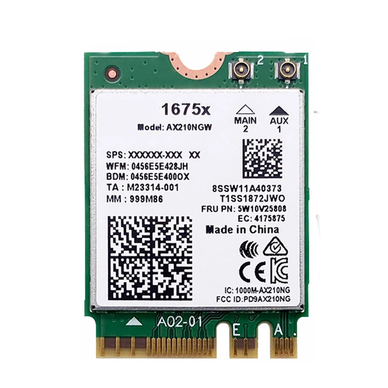 Killer 1675x AC banda Dual 2,4 Gbps WI-FI 6E tarjeta inalámbrica AX210 Wifi AX210NGW 802.11AX Bluetooth 5,2 portátil para Windows 10 - imagen 4