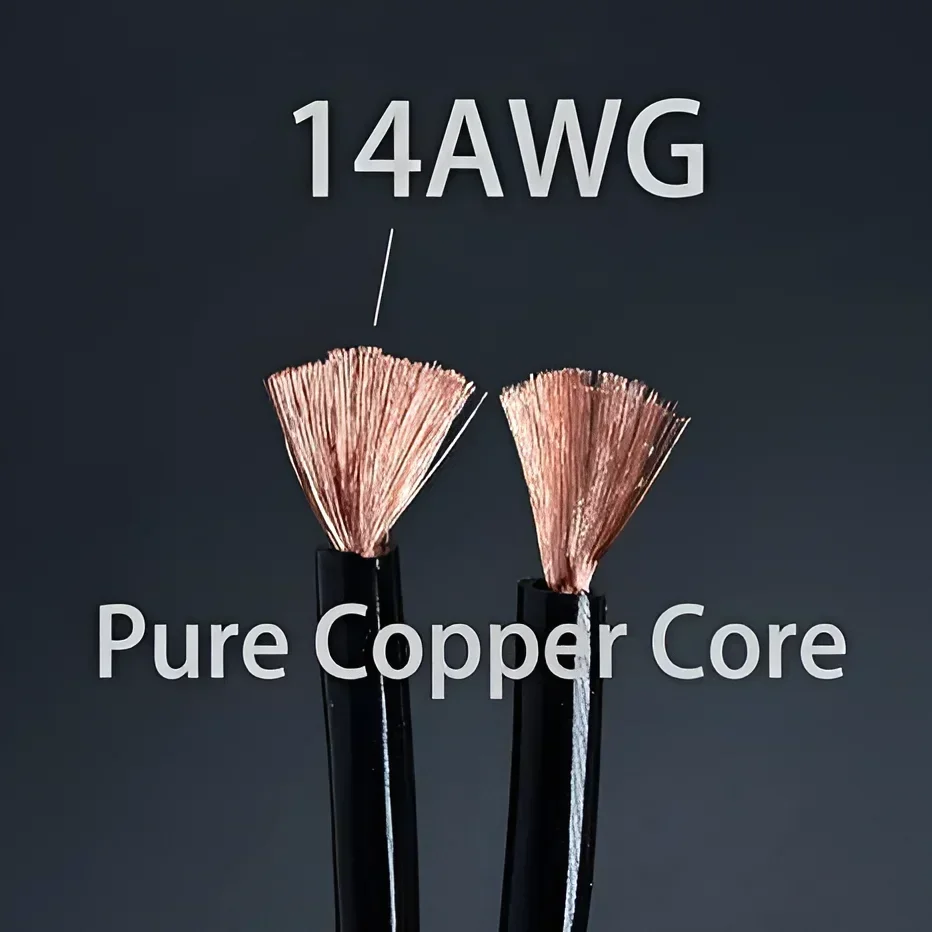 Cable de altavoz trenzado de alta fidelidad con conectores Banana chapados en oro Cable de altavoz OFC de cobre puro con recuento de hebras altas - imagen 4