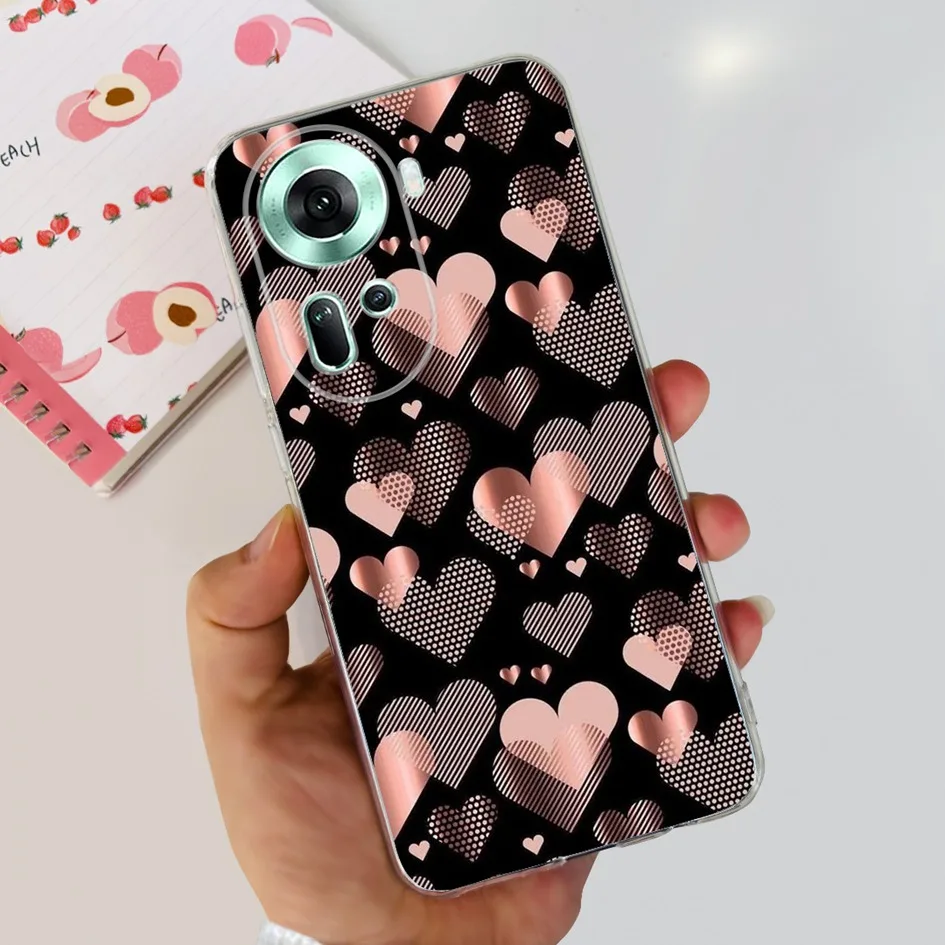 Para OPPO Reno 11 2024 Funda nueva moda flor transparente Funda suave de silicona para OPPO Reno11 CPH2599 Funda Reno 11 Pro 5G Coque - imagen 4