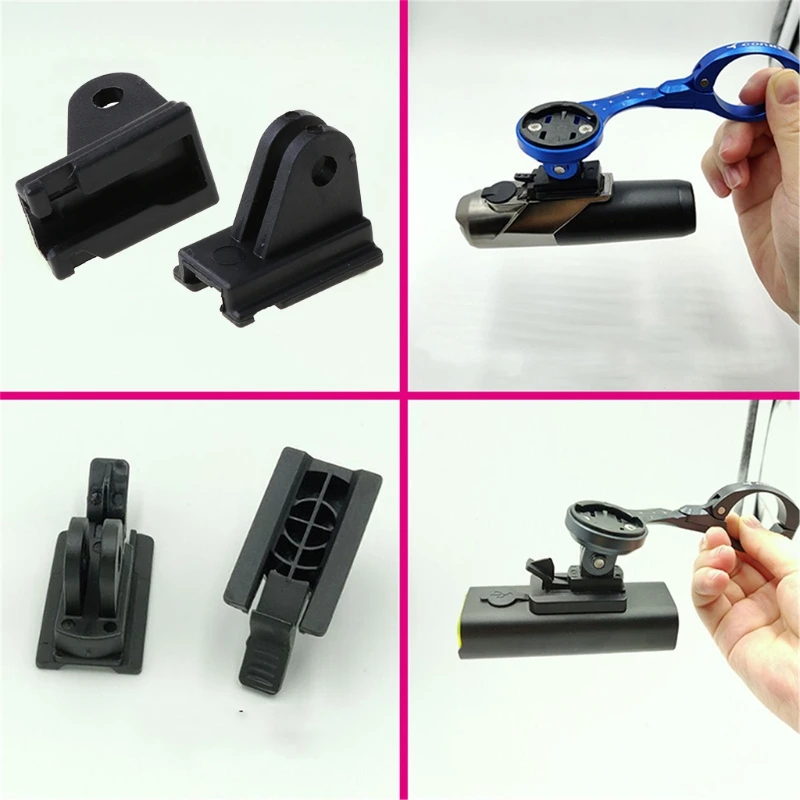 Soporte de Faro de bicicleta para garmin-bryton Cateye, montaje de ordenador, adaptador Gopro, accesorios para bicicleta - imagen 3