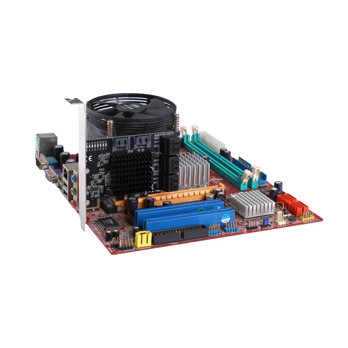 IOCREST PCIe gen3 x1 a 8 puertos 6G SATA III 3,0 controlador tarjeta de expansión sin raid soporte de perfil bajo - imagen 3