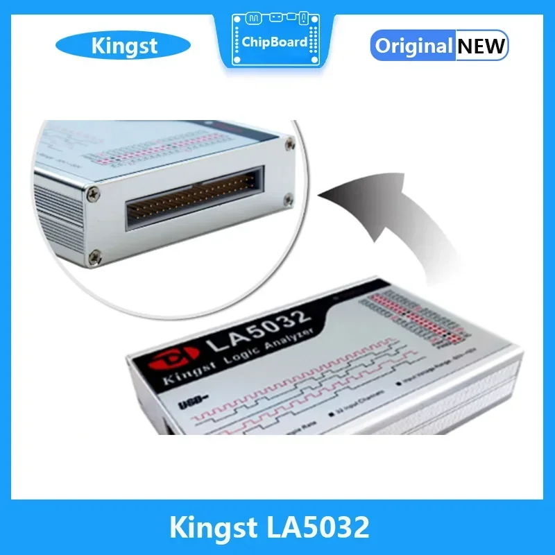 Kingst LA5032 Analizador lógico USB 500M Velocidad máxima de muestras 32 canales Muestras 10B MCU A-RM Herramienta de depuración FPGA con software en inglés - imagen 3