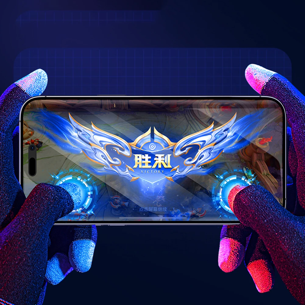 1 par de guantes de juego, guantes de cinco dedos altamente sensibles, antisudor, transpirables para PUBG E-Sports Sara, guantes para juegos