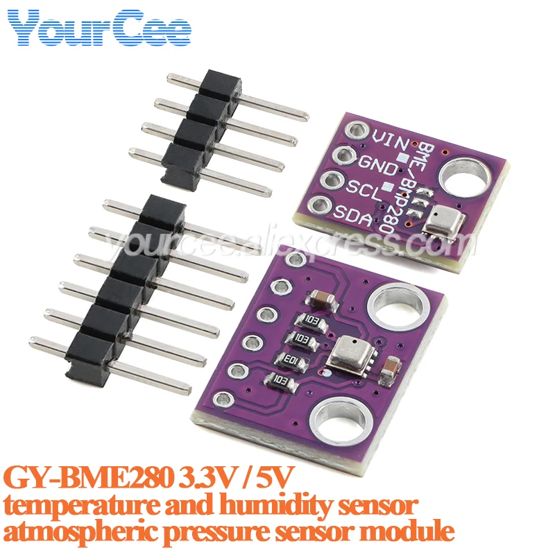 10 uds/1 unidad BME280 Módulo Sensor de presión atmosférica de humedad y temperatura Digital GY-BME280 I2C SPI 3,3 V 5V hogar inteligente integrado