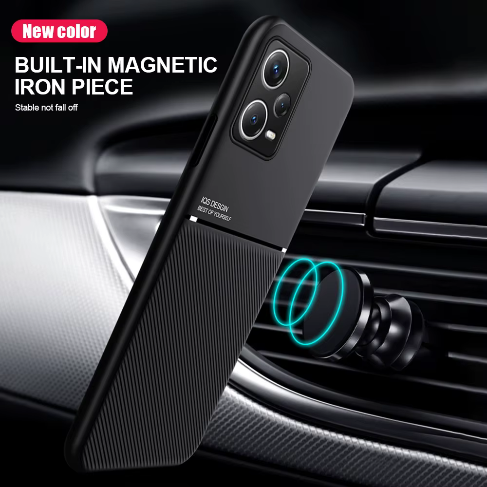 Funda antideslizante resistente para Xiaomi Poco X6 Pro X5 5G X4 M6 Pro M5 M4 F6 F5 F4 GT, funda con soporte magnético para coche, Fundas - imagen 3