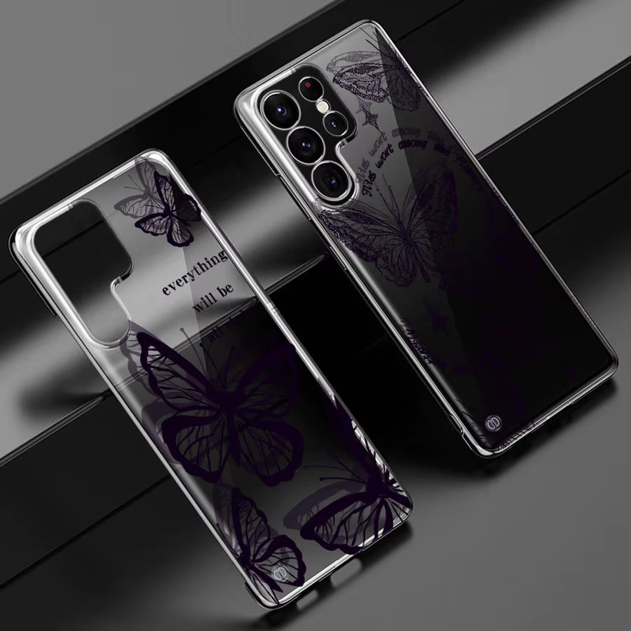 Funda de teléfono INS Retro mariposa para Galaxy S20 S21 S23 S24 FE S22 S23 S24 Plus S22 S23 S24 Ultra - imagen 3