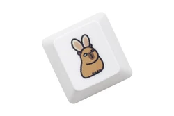 Keycap Capibara Perfil OEM para Teclados Mecánicos MX – Blanco