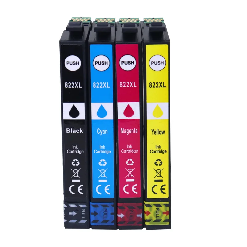 Cartucho de tinta 822XL 822 XL T822XL T822 para impresora Epson WorkForce Pro WF-3820 WF-3823 WF-4820 WF-4830 WF-4834