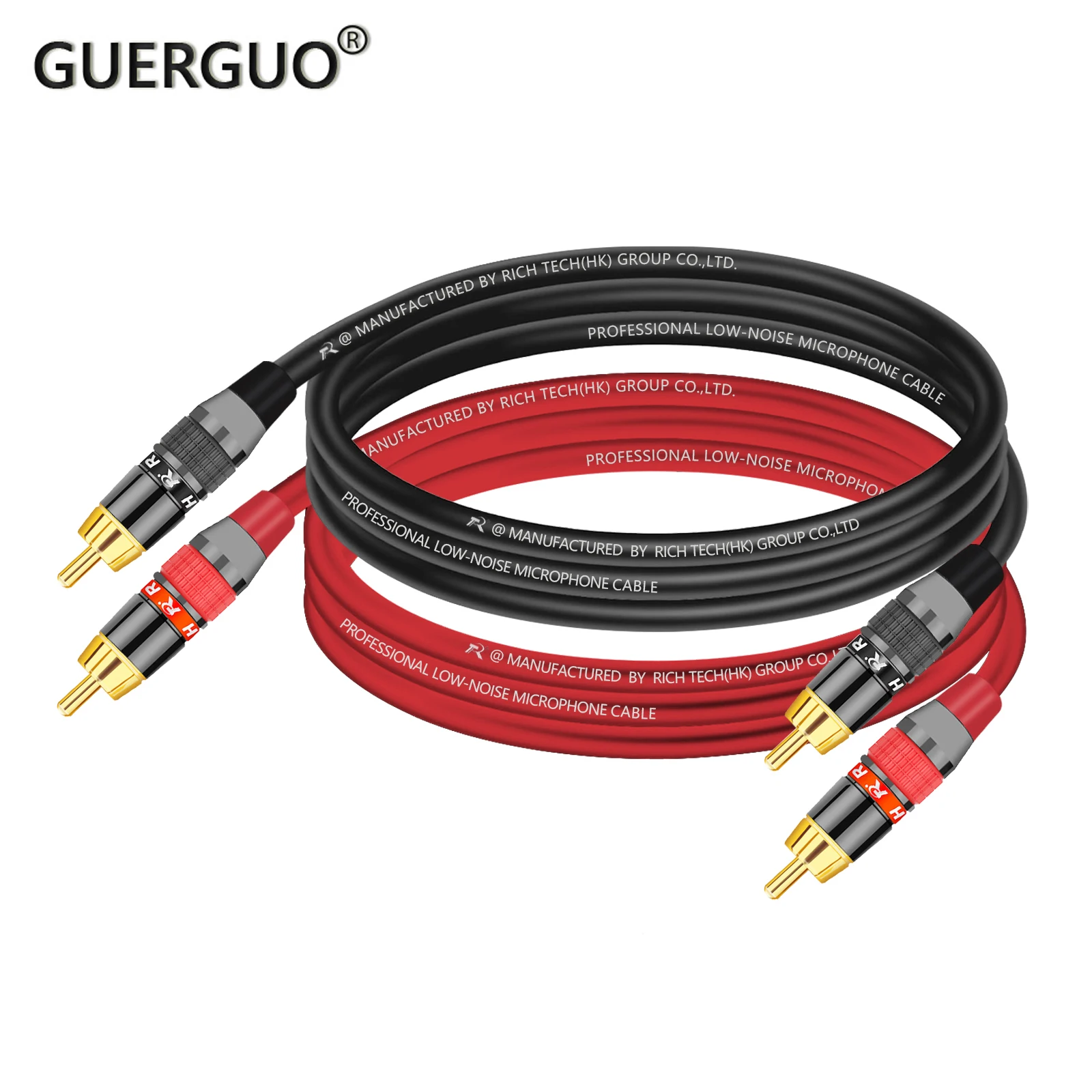 2 unids/par Cables RCA a RCA macho/hembra a macho/hembra Cable de Audio auxiliar para cine en casa HDTV TV DVD CD altavoz caja de alimentación