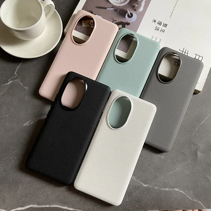 Funda para Honor 200 Pro Honor200, funda de cuero de lujo de Color desnudo TPU para Honor 200Pro, parachoques Simple de negocios a prueba de golpes - imagen 5