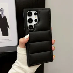 Funda Acolchada de Tela para Samsung Galaxy S25/S24/S23/S22 Ultra Plus