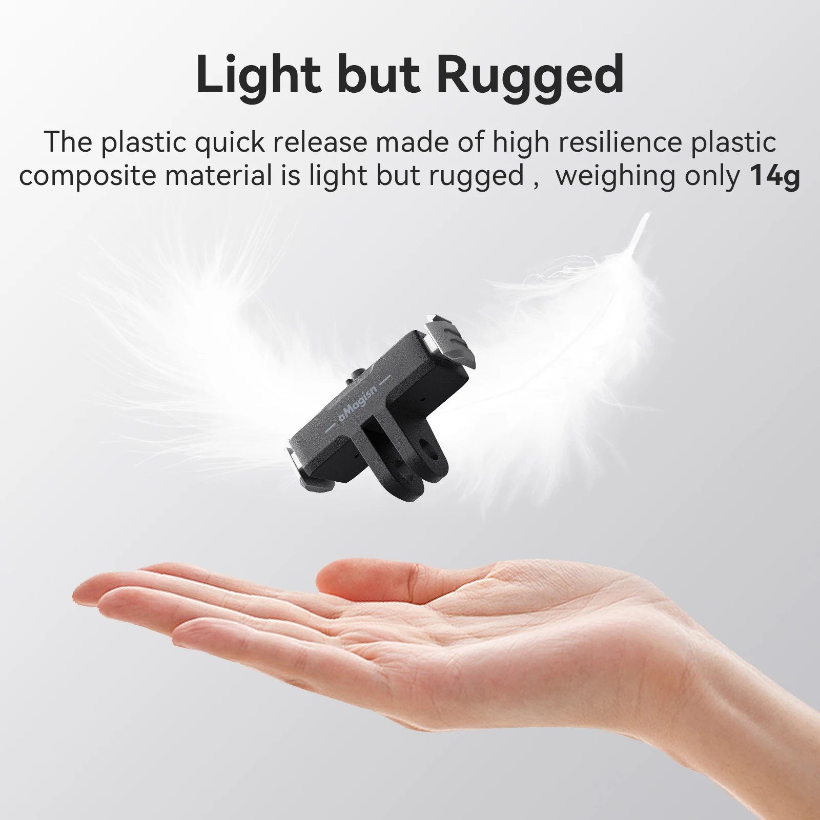 Base magnética de liberación rápida para GoPro Hero 13, adaptador de montaje de extensión de plástico, soporte para Go Pro Hero 13, accesorio negro - imagen 3