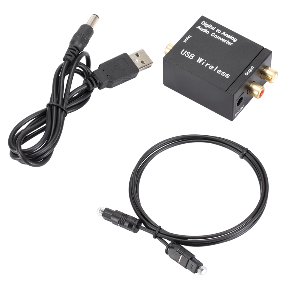Convertidor de Audio Digital a analógico BT, fibra óptica, Toslink, señal Coaxial a RCA R/L, decodificador de Audio SPDIF para amplificador ATV DAC - imagen 2