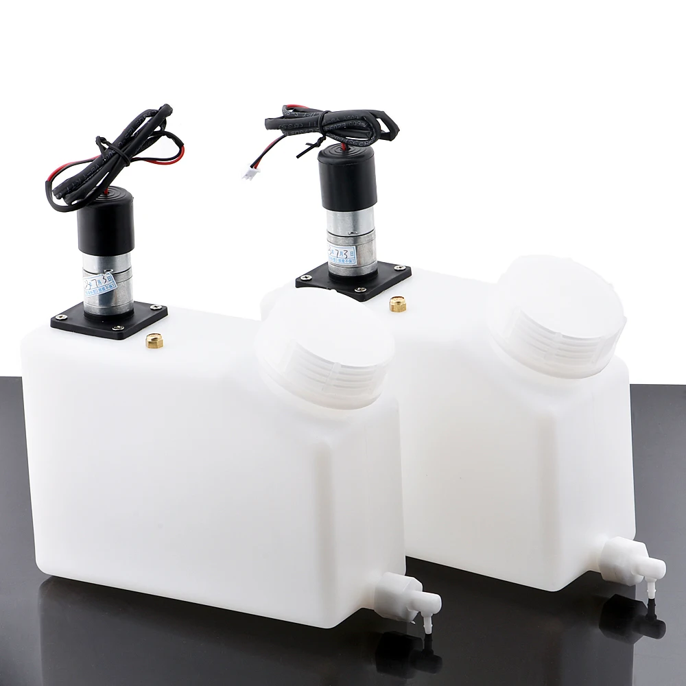 Tanque de tinta blanca de 1500ml con Motor agitador para impresora Mimaki Roland, caja de tinta con mezclador agitador, salida de tinta única, tanque vacío