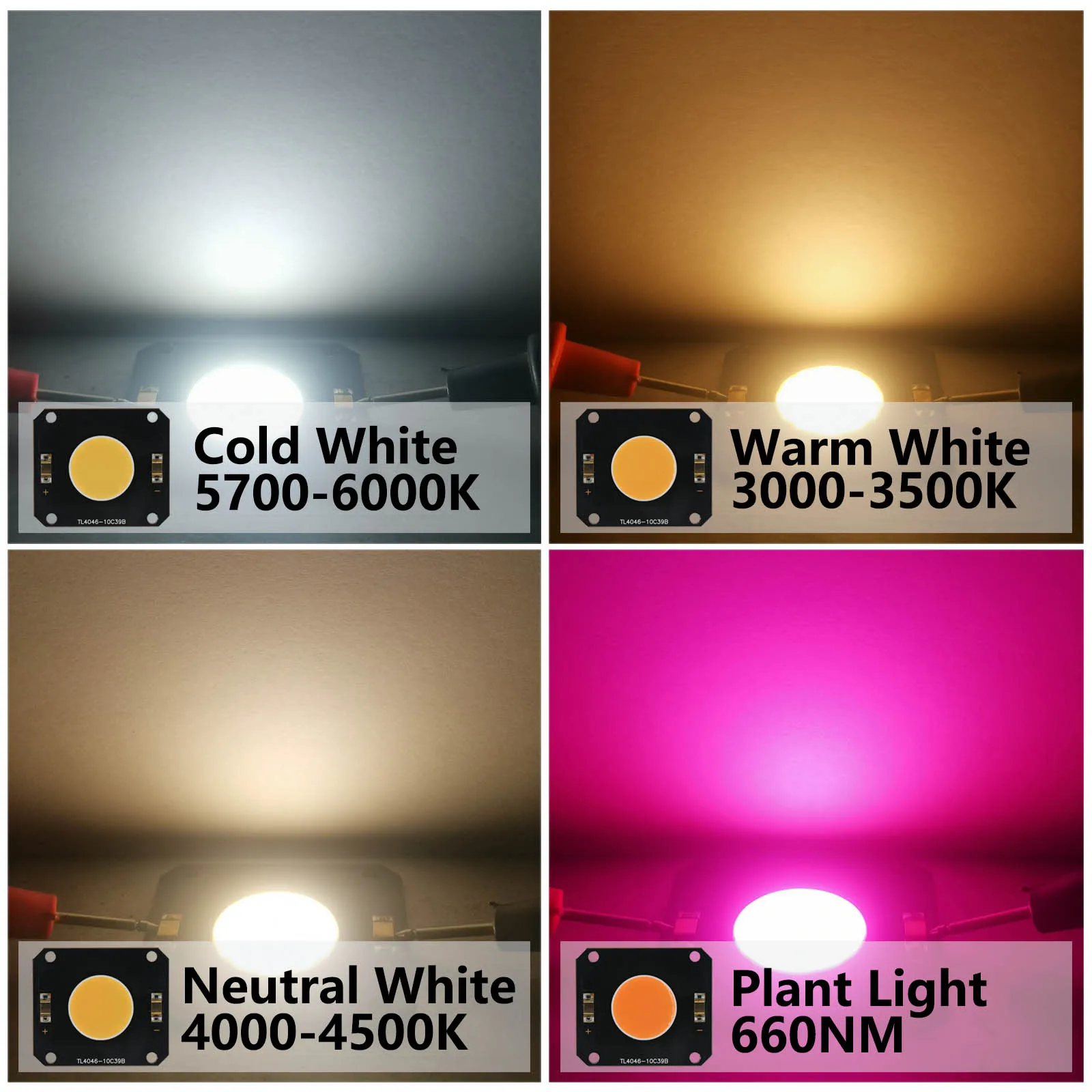 Chips LED COB 150-200W DC29-32V 6000mA 660NM Ra≥97 para fotografía de luz de vídeo iluminación espectro completo luz de cultivo Phyto lámpara - imagen 5