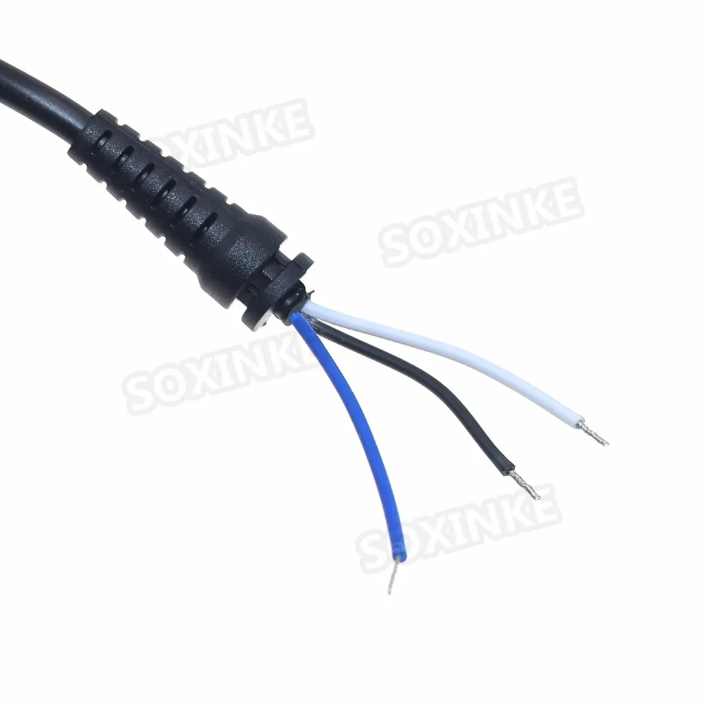 Cable adaptador de corriente con enchufe de punta DC 7,4x5,0mm/7,4mm x 5,0mm con 3 pines para cargador de ordenador portátil HP Dell, fuente de alimentación, Cable CC de 1,2 M - imagen 3