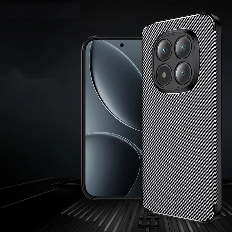 Para Xiaomi Redmi Note 15 funda Redmi Note 15 Pro Plus 5G Capas a prueba de golpes parachoques de fibra de carbono TPU Fundas Redmi Note 15 Pro