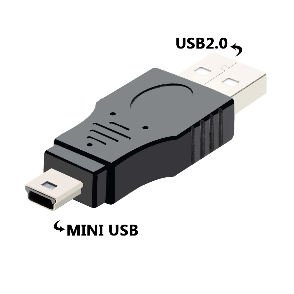 Cable de datos Usb a Miniusb, Base de Puerto T a conector de transferencia público Usb, interfaz de línea de carga, cabezal de conversión en forma de T - imagen 2