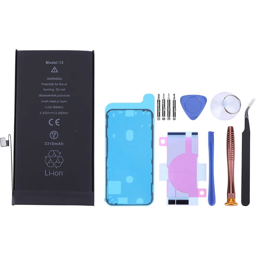 Batería de alta capacidad con kit de herramientas, batería interna de repuesto para teléfono, batería de repuesto para iPhone 12/12 Mini - imagen 4