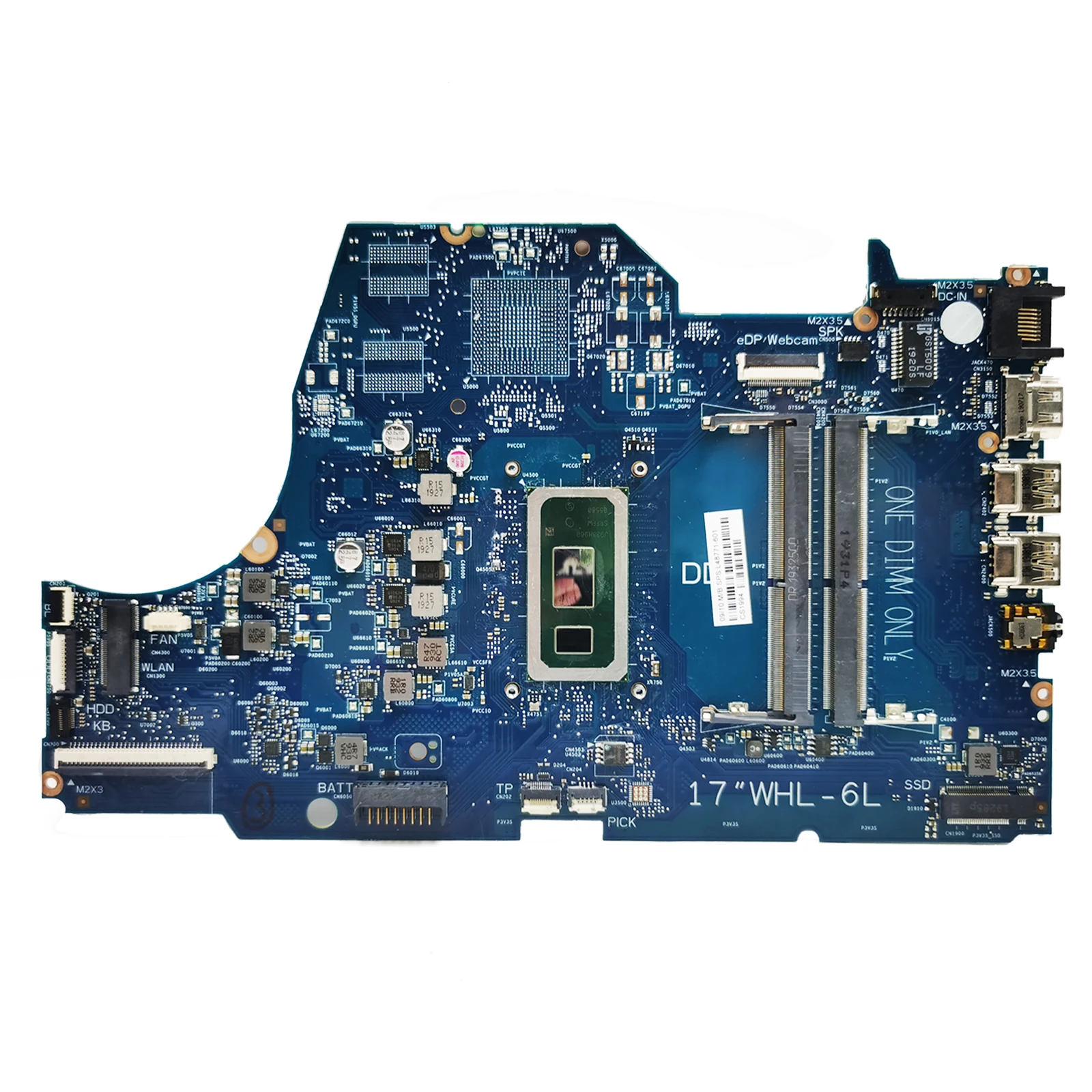 Para HP 17-BY placa base de computadora portátil 6050A2982701 L22737-601 i3-8130U placa base de computadora portátil pabellón probado OK - imagen 3