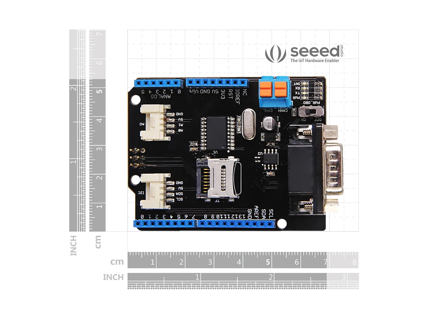 Seeed studio CAN-BUS Shield V2, controlador MCP2515 de alto rendimiento y transceptor MCP2551 - imagen 5