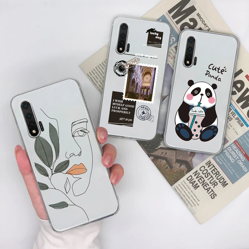 Para Huawei Nova 6 SE 4G 5G Funda de teléfono bonitas flores suave TPU silicona transparente parachoques para Huawei Nova6SE Funda ligera - imagen 3