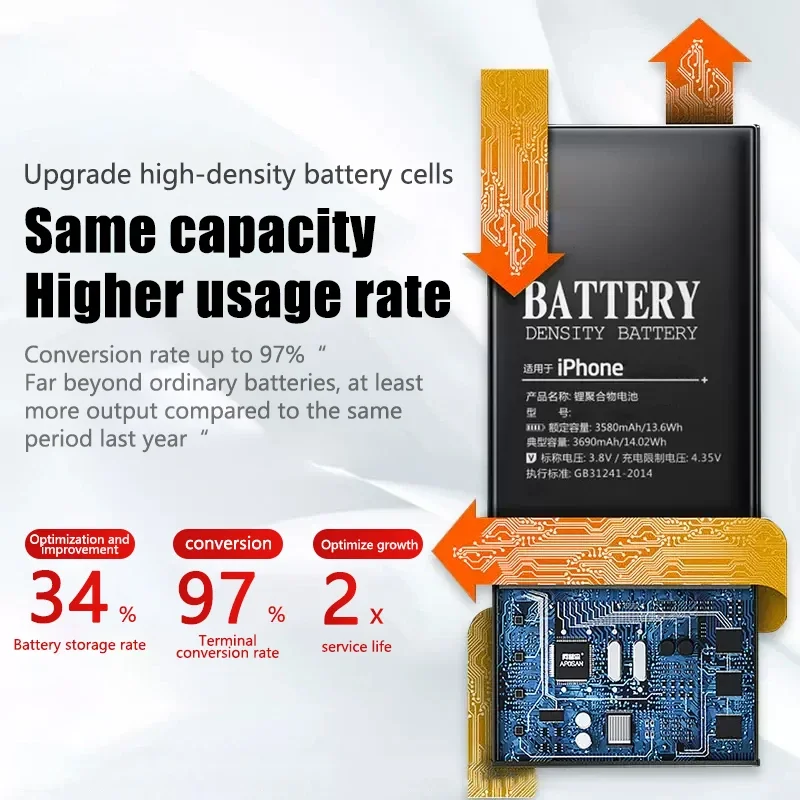 iPhone SE Batería Original Alta Capacidad - Reemplazo - imagen 2