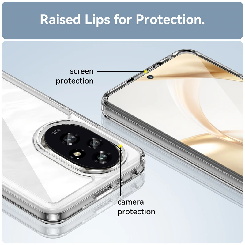 Funda para Honor 200 Honor 200 5G, cubierta trasera a prueba de golpes, color transparente, Fundas para Huawei Honor 200 - imagen 5