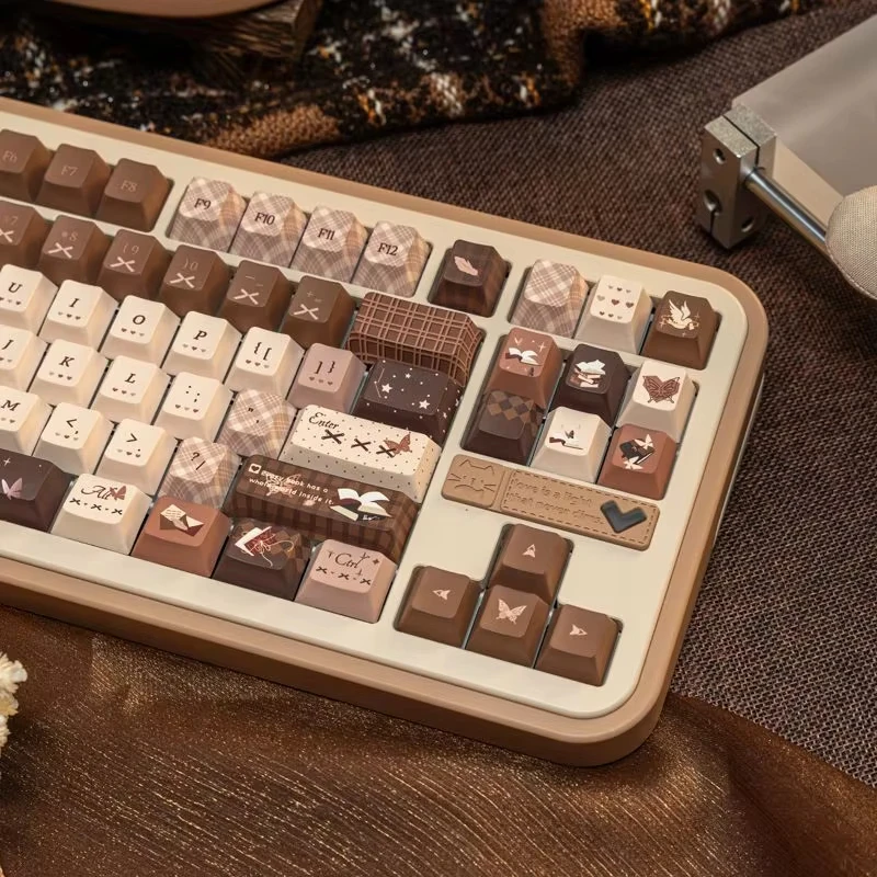 Book of Time Cherry Profile PBT Keycaps 5 lados Dye Sub Keycaps 130 teclas para interruptores Gateron MX Teclado mecánico para jugar - imagen 5