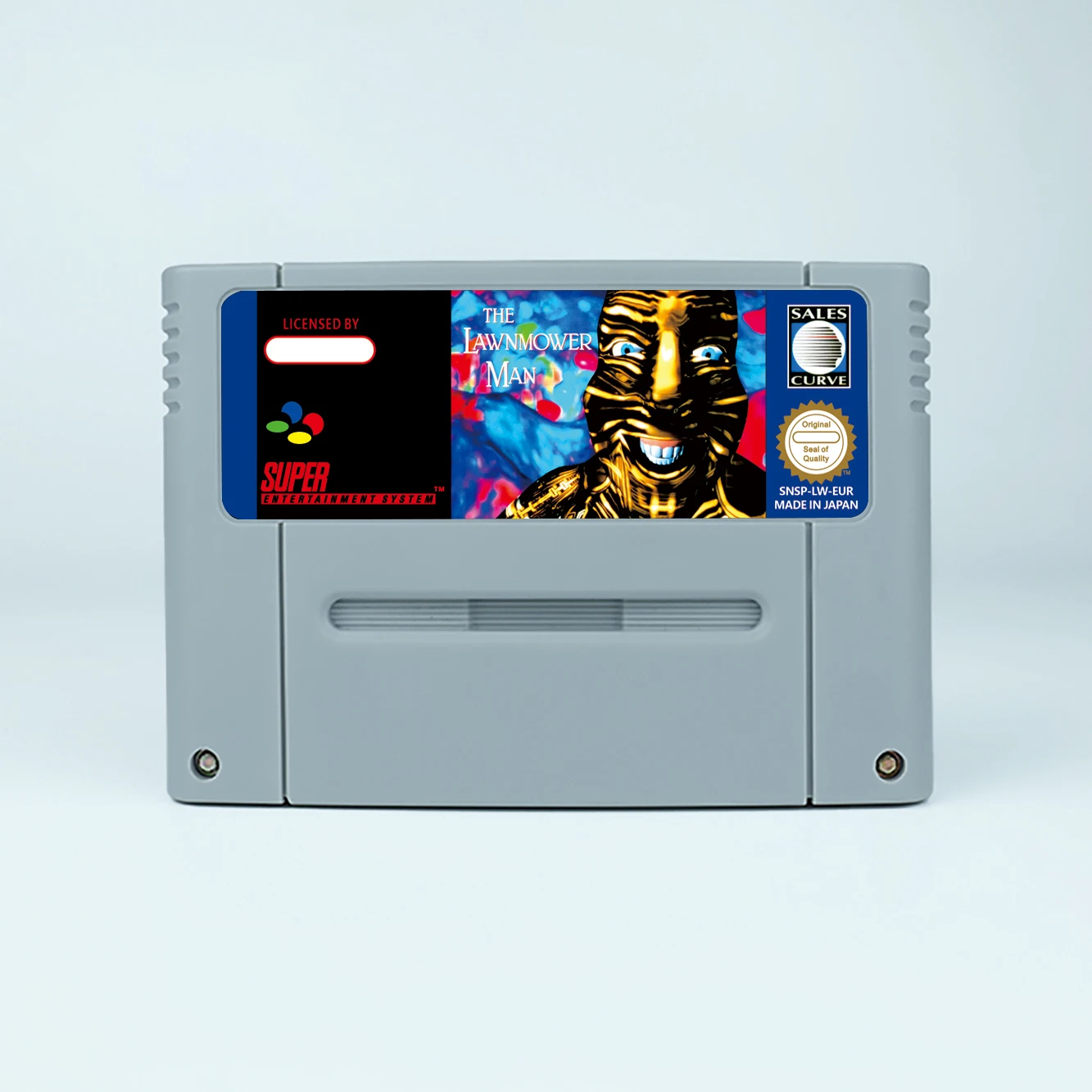 Lawnmower Man, el juego de acción para la tarjeta de juego SNES de 16 bits para la versión EUR PAL consola de videojuegos SNES para Nintendo