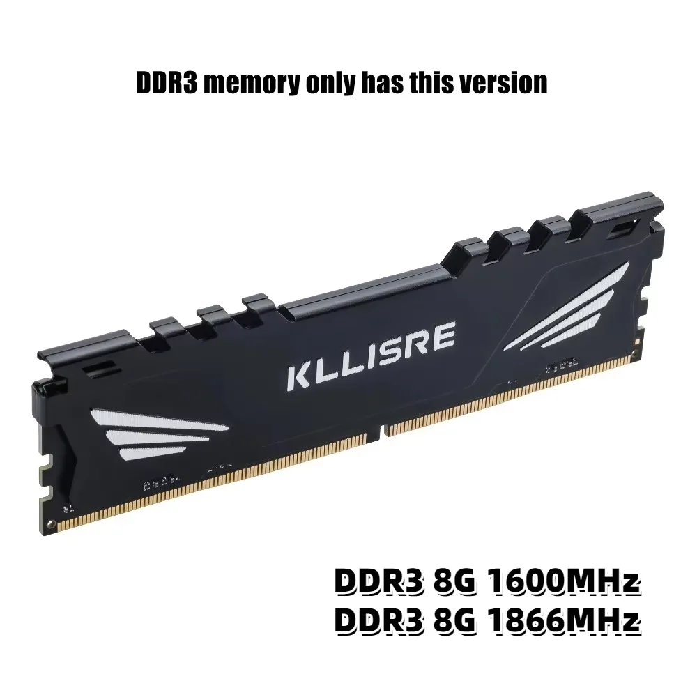 Kllisre Memoria DDR3 DDR4 8GB 16GB Ram 1600 1866 2666 3200 MHz Memoria de escritorio DIMM sin ECC - imagen 3