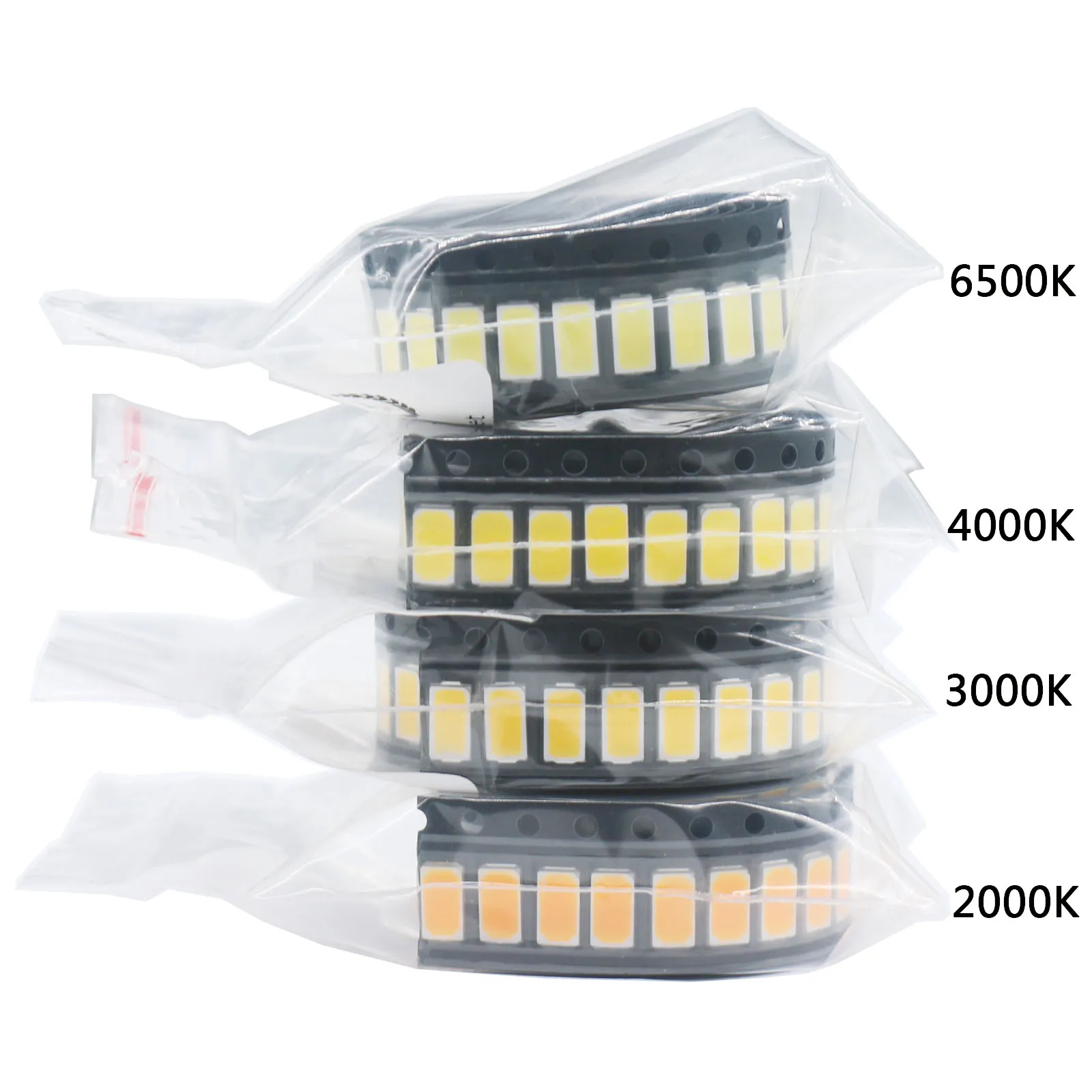 100 Uds 0,5 W LED COB Chip SMD 5730 cuentas de lámpara luz blanca o cálida 60-65LM montaje en superficie PCB lámpara de diodo emisor (3.0 ~ 3,4 V) para bricolaje - imagen 3