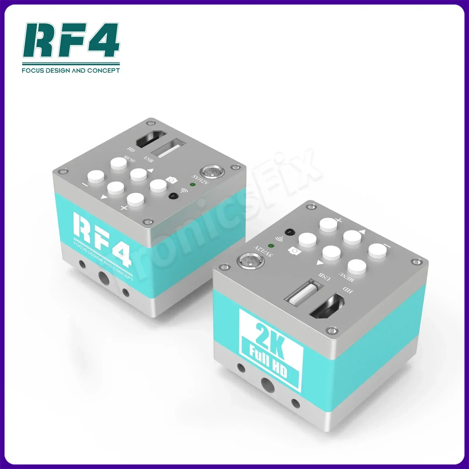 RF-2KC2 RF4-4KC1 RF-2KC8 cámara HD microscopio Trinocular estéreo HDMI 1080P 60FPS 4K 2K cámara de vídeo para grabar vídeo - imagen 2