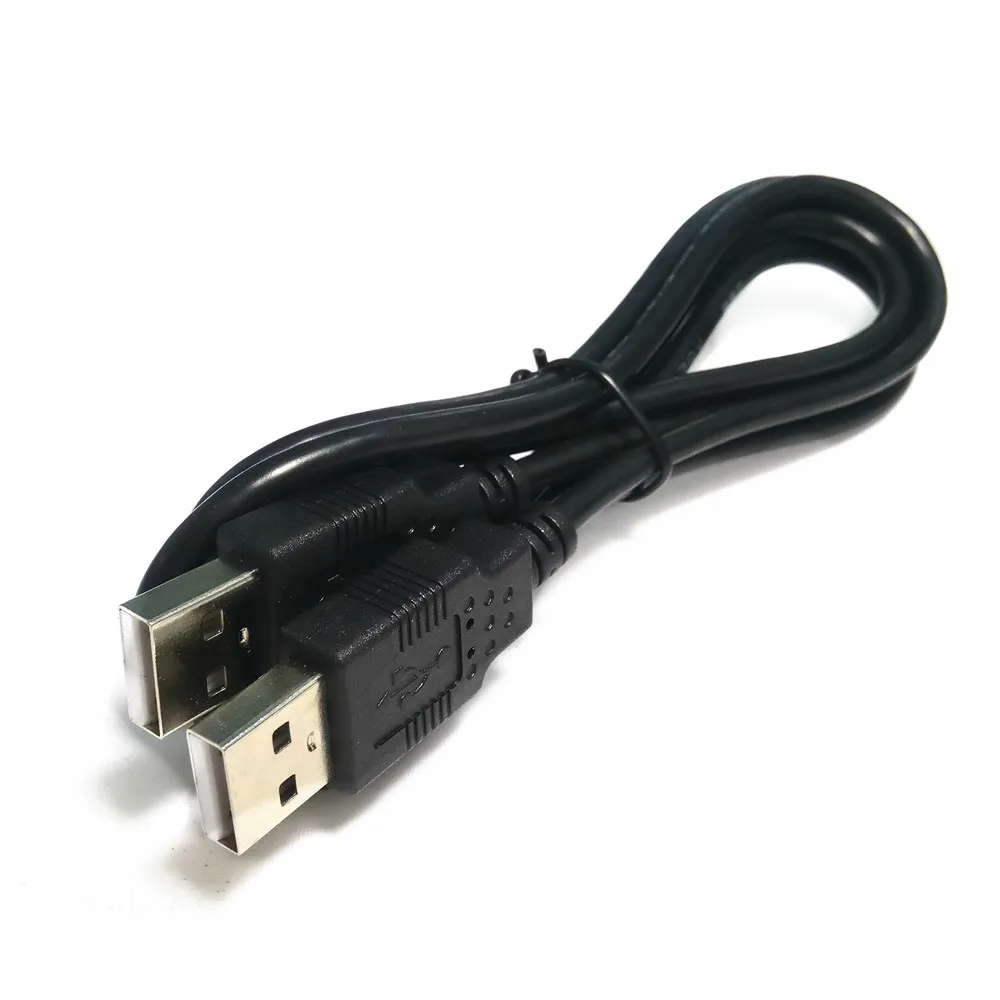 Cable de extensión de computadora USB doble de 0,3 M-5 M 1M USB 2.0 tipo A Cable de enchufe a enchufe de alta velocidad 480 mbps negro - imagen 3