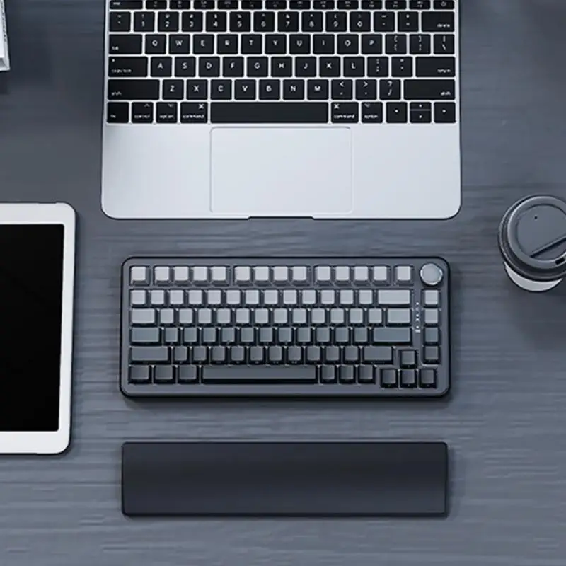 Y1UB-teclados para juegos oficina, almohadilla para muñeca, funda cuero PU, a prueba derrames, fácil limpiar