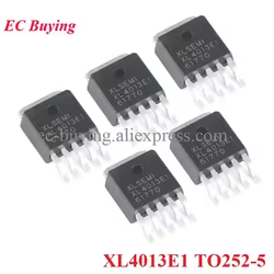 5 unids/lote XL4013E1 XL4013 TO252-5 4A 180khz reductor regulador convertidor de potencia CC SMD IC Chip circuito integrado Original