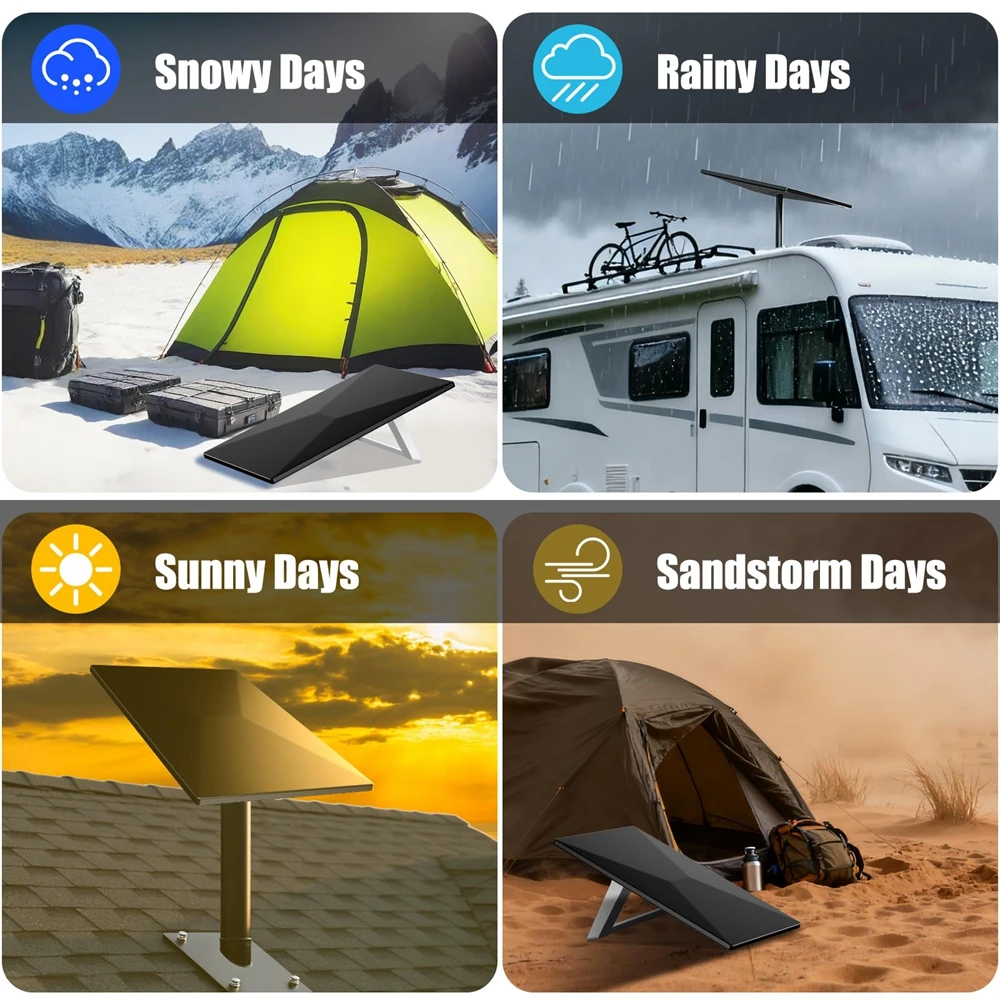 Funda protectora de silicona para Starlink Gen 3, funda protectora de granizo para Starlink, carcasa estándar, resistente al agua, rocas/arena/algan - imagen 5