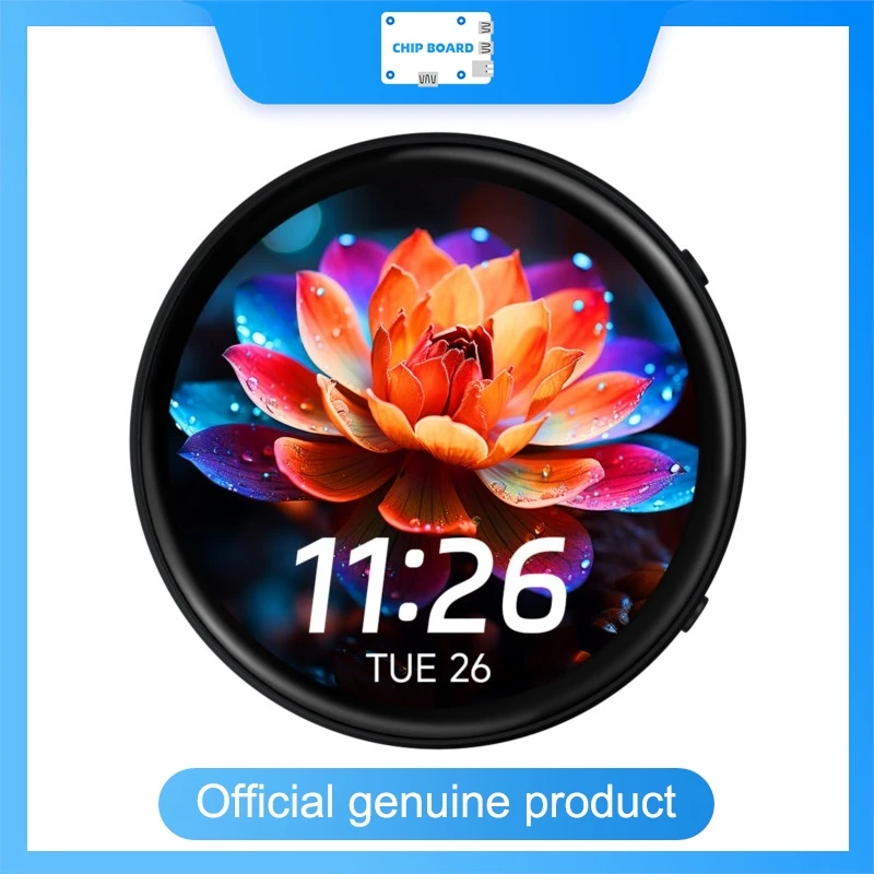 Waveshare Tuya T5-E1 Placa de desarrollo redonda AMOLED de 1,75 pulgadas, 466 × 466 píxeles, interfaz QSPI,