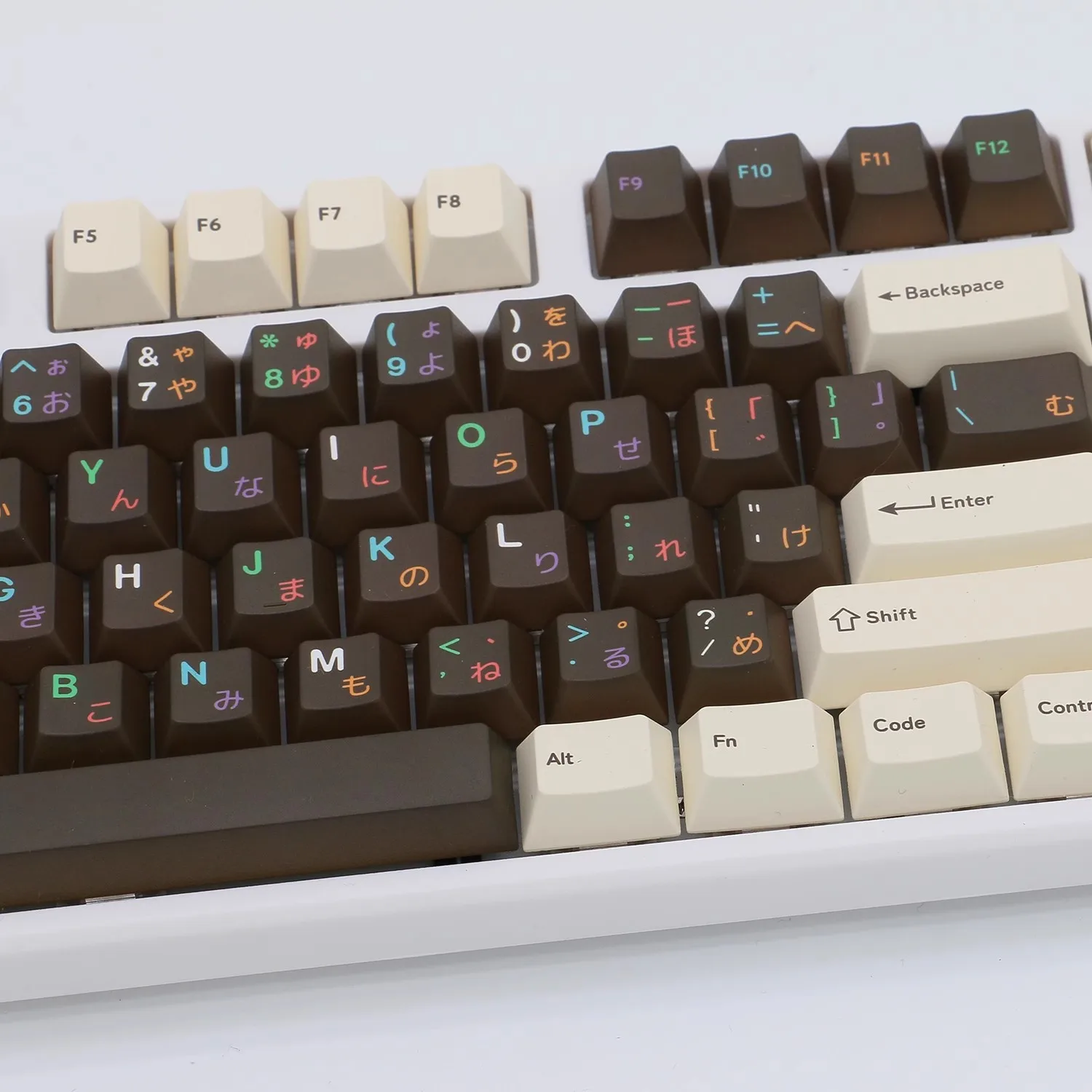 1 Juego de teclas con tema de Donut, teclas de sublimación de tinte PBT, perfil de cereza, teclas a prueba de luz para 61 64 68 75 84 87 96 980 - imagen 4