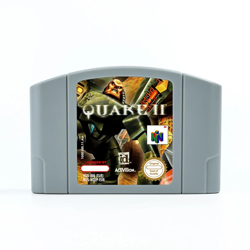Cartucho de juego Quake II para consolas PAL EUR de 64 bits, tarjeta de juego N64