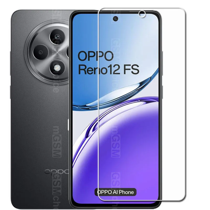 2 uds para OPPO Reno12 F FS 4G 5G 6,67 "cubierta de vidrio templado en Reno12F Reno12FS Reno 12F 12FS Protector de pantalla película transparente - imagen 2