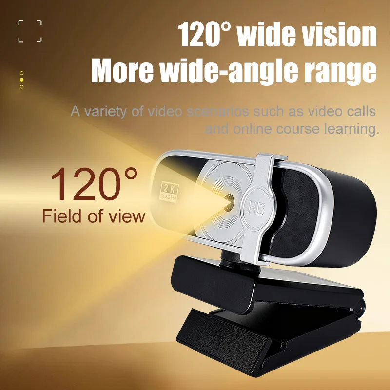 Cámara web HD 1080P 2K 4K con micrófono, cámara de ordenador Usb para Pc, portátil, videoconferencia, clase en línea, Zoom, equipos de Skype - imagen 2