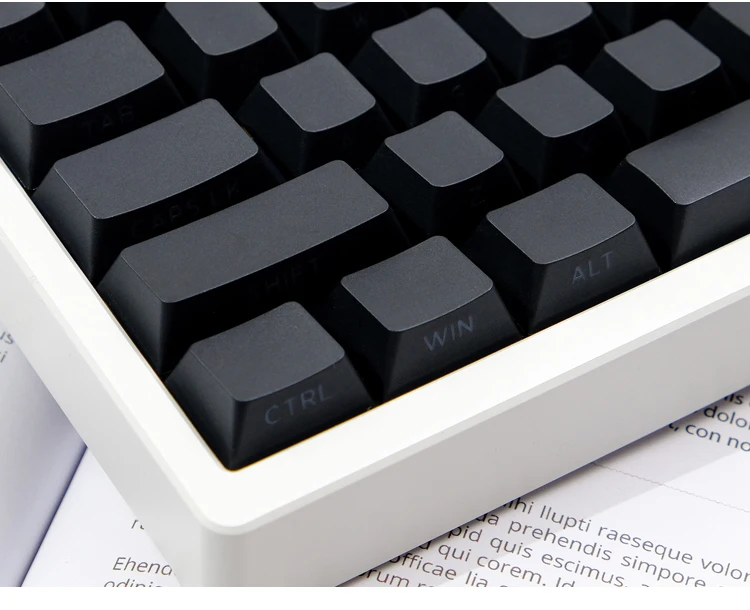 Teclas retroiluminadas laterales negras de 130 teclas, teclas PBT de perfil OEM para teclado mecánico MX Switch 61/104/68/87/98 ISO - imagen 4